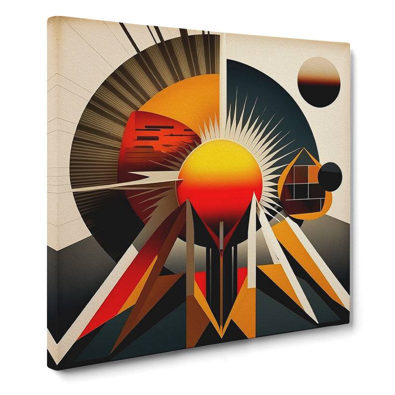 Modern Wall Art - Wrapped Canvas - Framed Print, 35cm H x 35cm W x 3cm D
