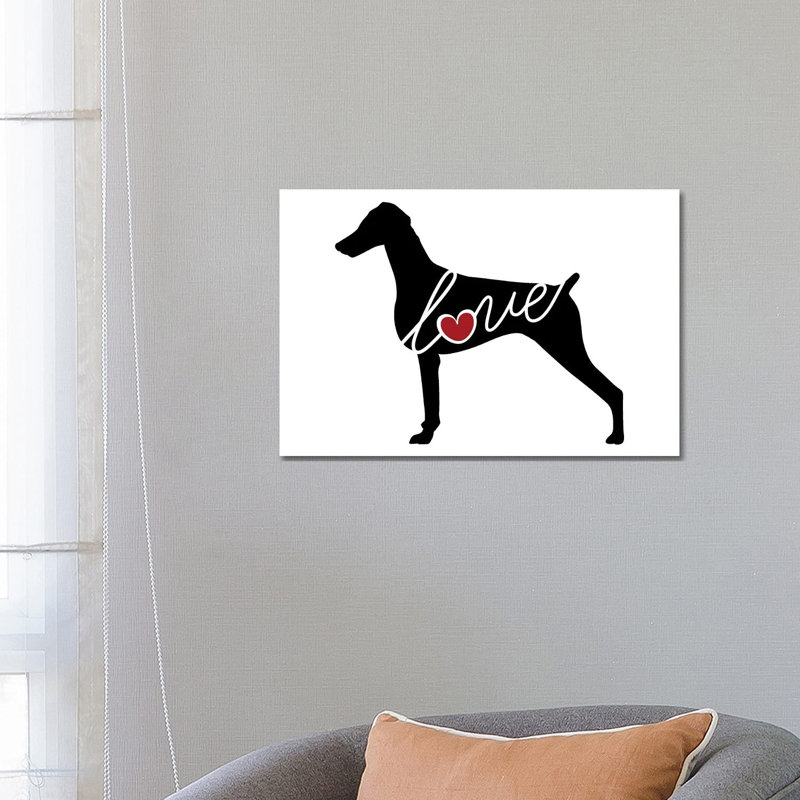 Doberman Undocked by Traci Anderson - Wrapped Canvas Gallery-Wrapped Canvas Giclée, 66.04 cm H x 45.72 cm W x 3.175 cm D