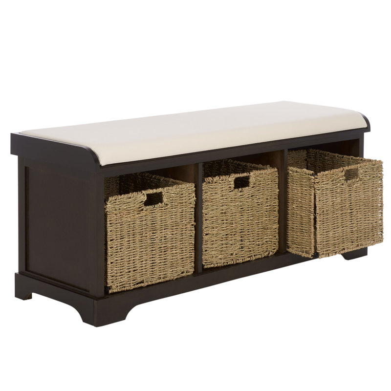 Banc de rangement Painswick, Chocolat noir