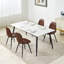47cm H Upholstered Side Chair in Brown