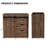 Rustic 36 inch Bathroom Vanity Cabinet Base