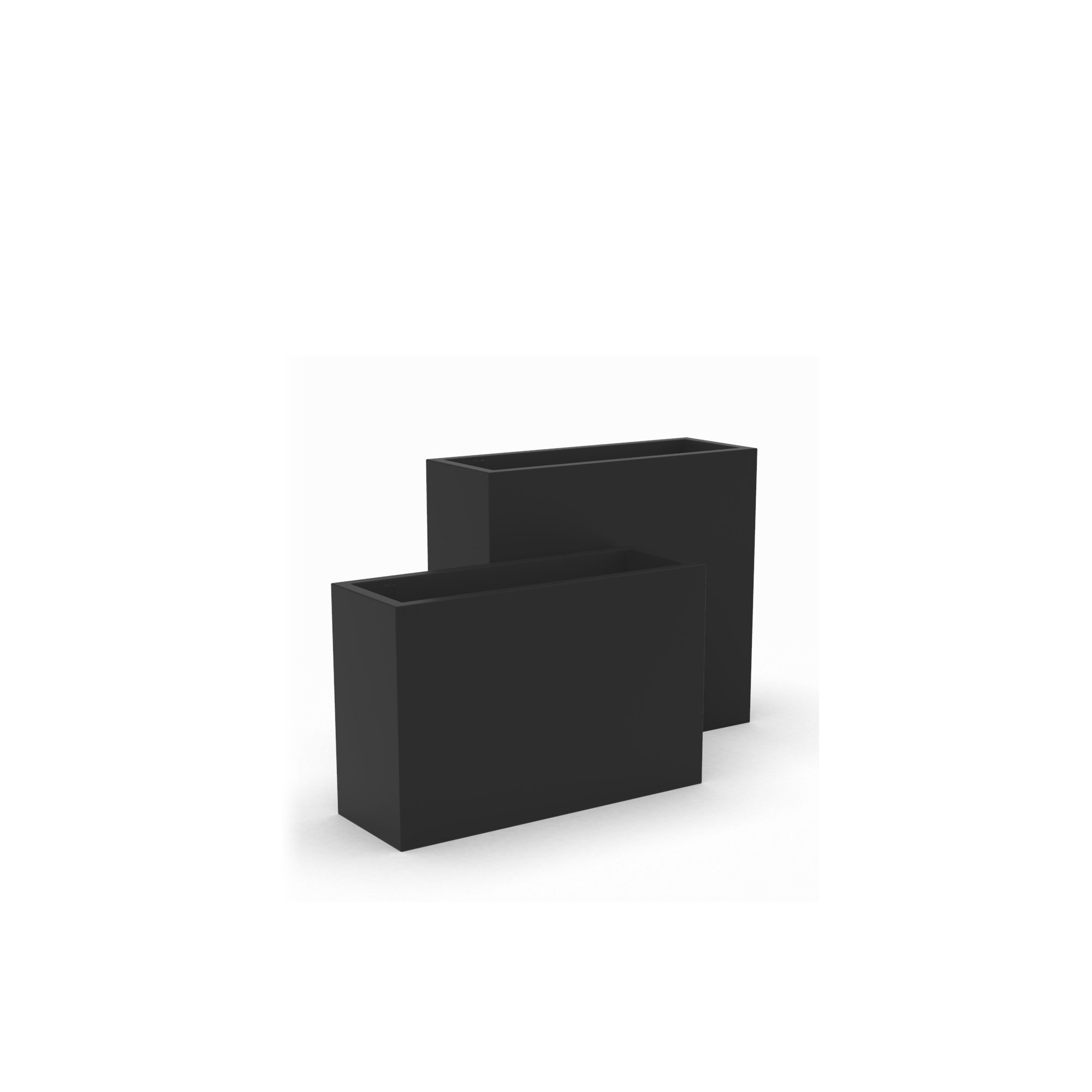 Kenroy Planter Box, Black, 26" H x 39.5" W x 14" D