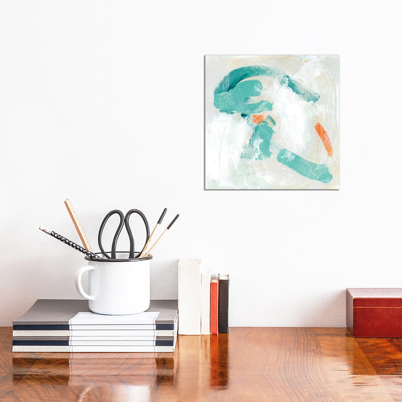 Tidal Current II by June Erica Vess - Wrapped Canvas Painting, 30.48 cm H x 30.48 cm W