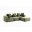 Cube compressé - 33001, modulaire pour installation en ligne droite ou au lit, sans assemblage, compact tout compressé, velours côtelé doux, zone principale 4 sièges 33001, bureau à domicile à configuration flexible, assemblage-572281696