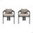 Patio Outdoor Aluminum Dining Chair, Set Of 2