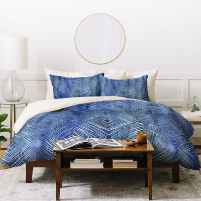Eclectic Polyester Geometric Shapes Duvet Cover