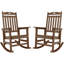 Ensemble de 2 chaises berçantes d'extérieur en plastique Adirondack-118807118