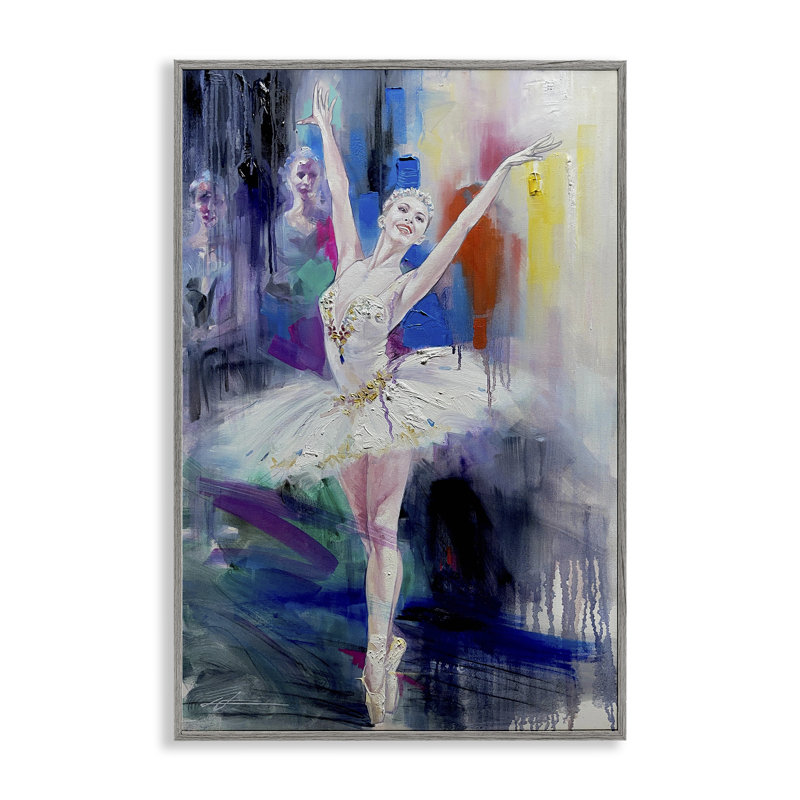 «Bold Ballerina Abstraction», estampe numérique, conception de Lucille Lee, H 24 po x l 16 po, Estampe numérique Farmhouse