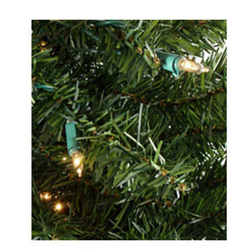 Guirlande de Noël artificielle pré-éclairée en pin canadien, Transparent, l 14 po x L 108 po