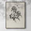 Reproduction florale vintage encadrée CECXLII - bois massif-397303509