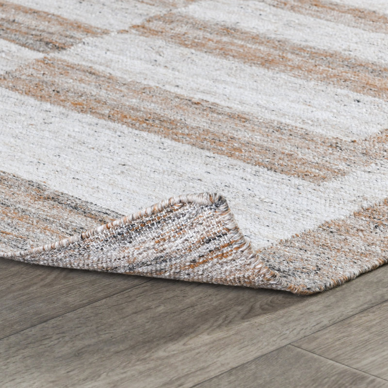 Mesa Geometric Area Rug in Sand Multi, Rectangle 9' x 12'