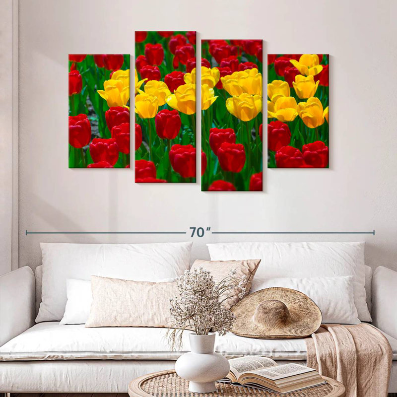 Harnek Wisconsin Spring Tulips, 32" H x 52" W