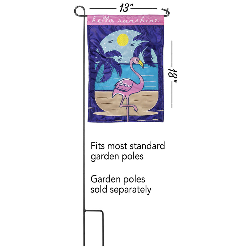 Drapeau de jardin en polyester 1 pi 6 po x 1 pi Binkley