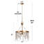 Lustre empire unique à 3 lumières avec accents perlés Advith-1784862194