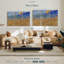 «Whea Sheaves And Rising Moon» sur toile-1278739243