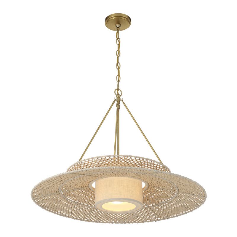 Lustre en or doux 29,5 po