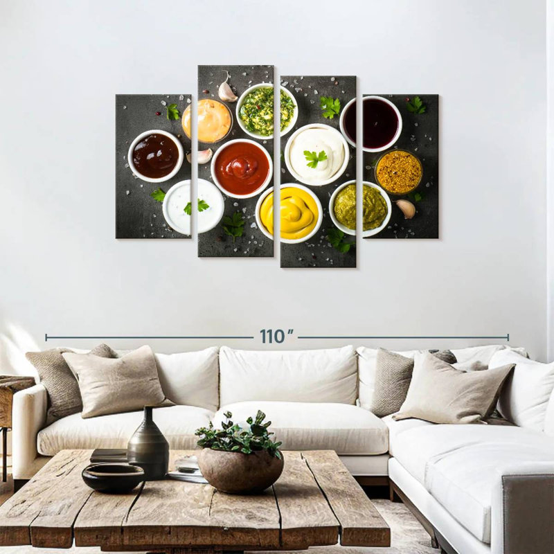 Yarlin Sauce Bowls, 48" H x 75" W