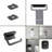 Small Set Of 4 Modern Industrial Bathroom Shelf; Perfect Father’s Day Gift; Small Space Organizer-114001069