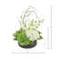 Organic Modern Arrangement with Orchids and Hydrangeas