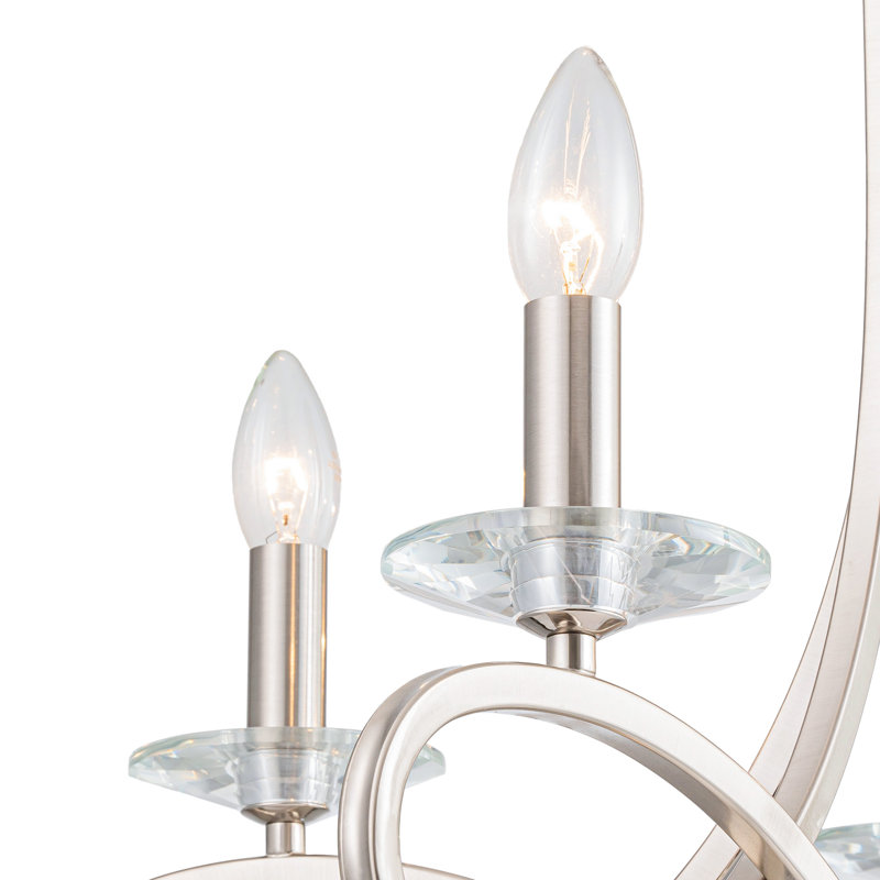 Lustre traditionnel / classique à 5 lumières de style bougie