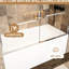 Porte de douche 60 po Widesoft-Close 60,5 po x 60 po