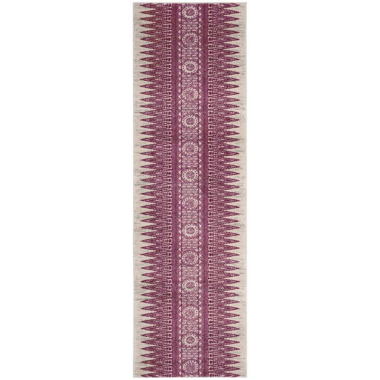 Abbingt Southwestern Ivory/ Fuchsia Area Rug