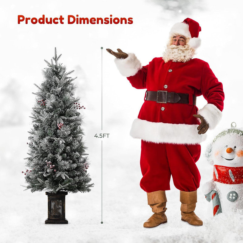 54' H Lighted Artificial Christmas Tree