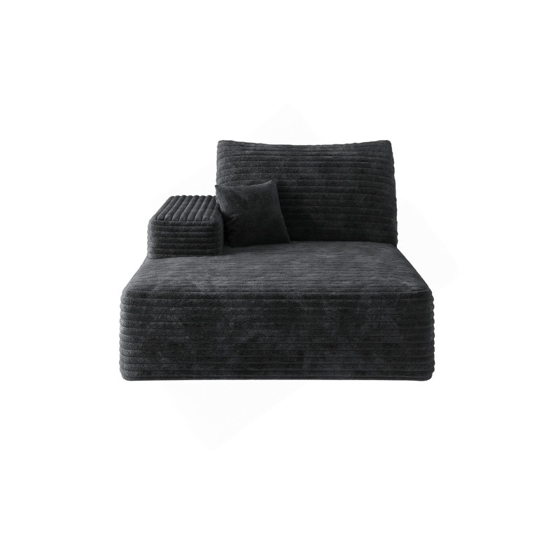 Y119-RIGHT-SLEEPER-NOIR-SOFA, Orienté à droite