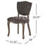 Chaise capitonnée Kd (Wthr) (ensemble de 2)-477258629