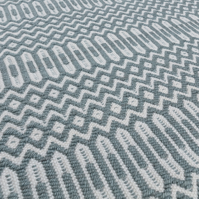 Perrotta Geometric Recycled P.E.T Hand Woven Indoor / Outdoor Area Rug, Runner 66 x 240cm
