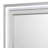 Gala Dresser Mirror, Embedded Crystal Trim w LED, Gray 40x44 Rectangular