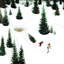 Cutting Down The Tree by John Clymer - Wrapped Canvas Painting-339626644