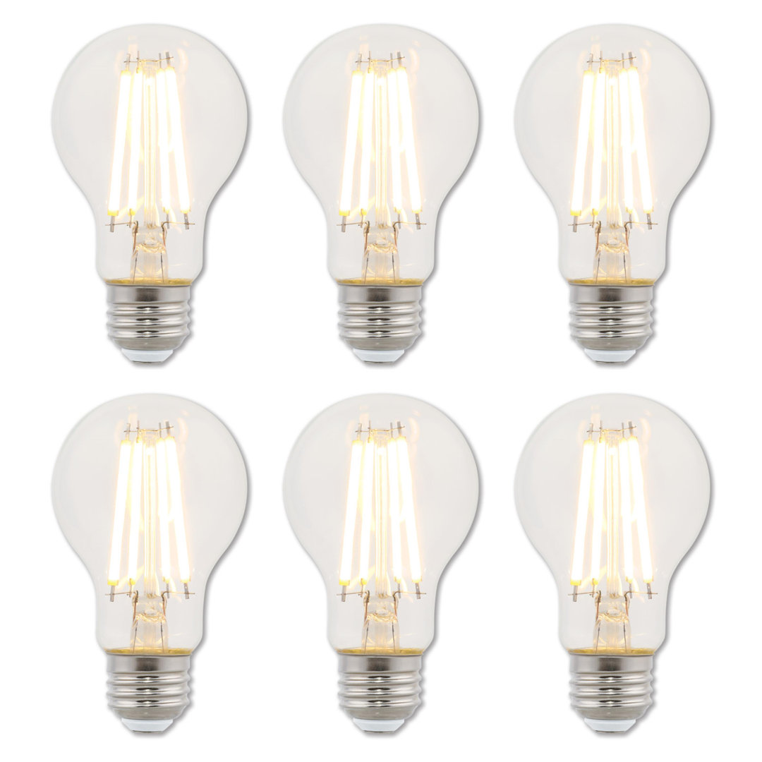 75 Watt Equivalent A19 E26/Medium (Standard) Dimmable 3000K LED Bulb (Set of 6) Westinghouse Lighting