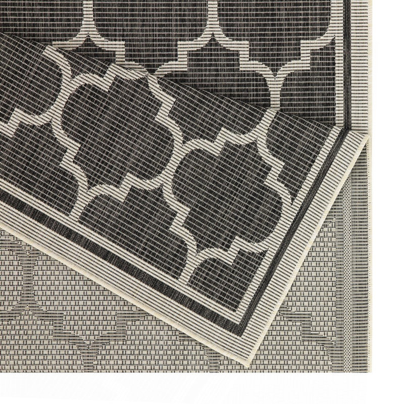 Tapis anthracite intérieur / extérieur, Tapis de couloir 2 pi 7 po x 7 pi 3 po