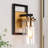 Grisella Dimmable Black/Brass Vanity Light