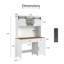 Bureau double caisson 47 po avec tiroirs (sans les chaises de bureau)