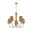 Lustre 5 lumières Ashbury en laiton chaud