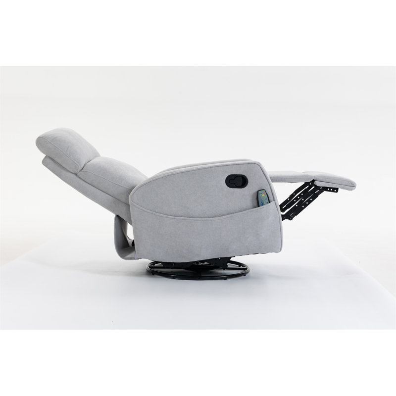 Fauteuil court en peluche, Velours gris