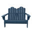 Creaghan 49" W Folding HDPE Double Adirondack Chair-42453684