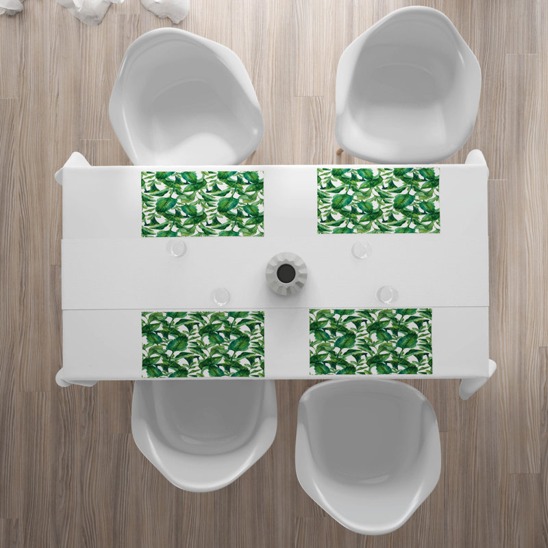 Polyester Floral Rectangle Placemat