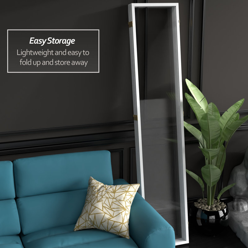 6 Ft. Tall Clear Screen Black 4 Panel, 7 ft, 4, White