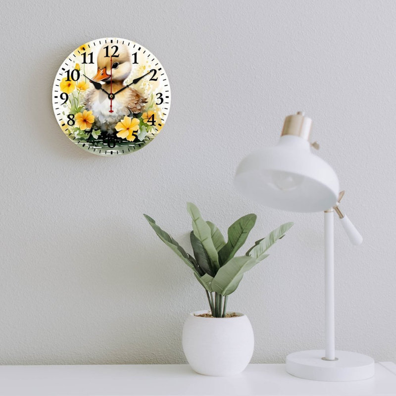 Horloge murale aquarelle