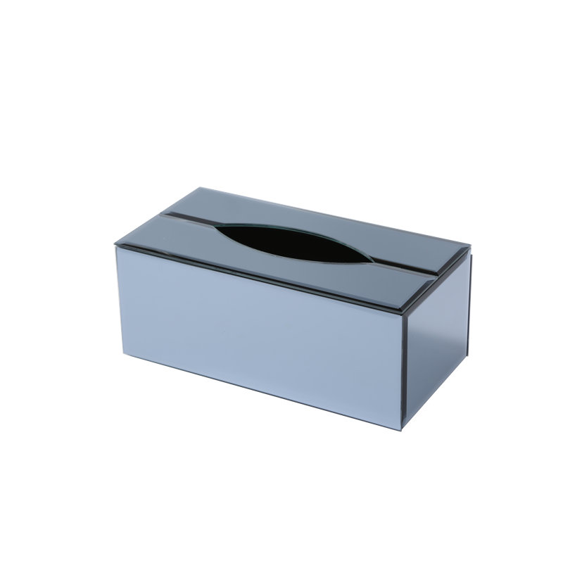 Fuson Tissue Box Cover, Blue