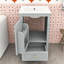 Meuble-lavabo de salle de bain avec lavabo, support de rangement et tiroir-1096426579