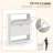 Shoe Storage Cabinet with 2 Flip Drawers, Slim Fluted Shoe Rack Cabinet with Open Storage-129982234