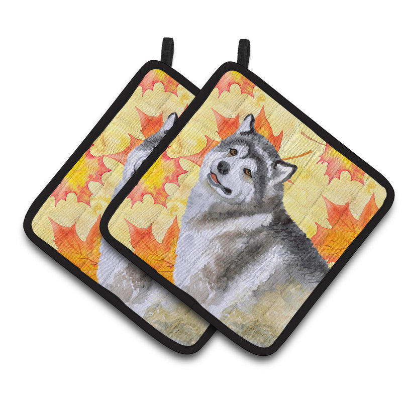 Cuisinier poignée de chute de malamute de caroline trésors effet velours alaskan