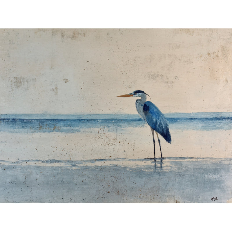 Art mural bleu Atmospherique, H 16 po x l 24 po x P 1,5 po
