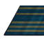 Tapis bleu à rayures horizontales lavable à la machine-1065089317