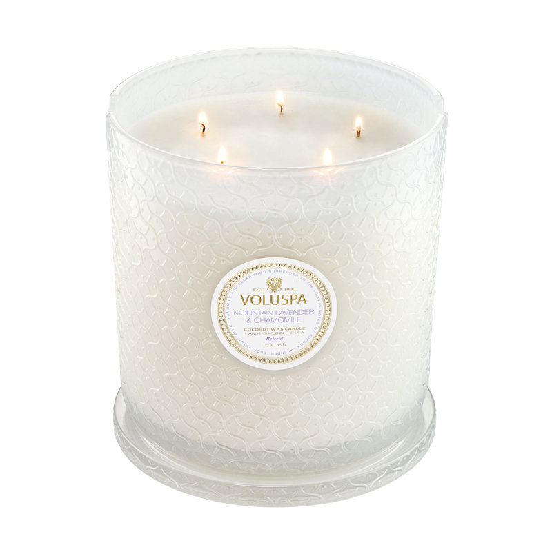 Mountain Lavender & Chamomile Boxed Luxe Candle, 14"L x 11"W 