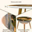 Ensemble de 2 tables basses gigognes Triangle